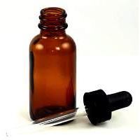 L1AD: 1 Oz Amber Glass bottle with Dropper