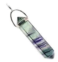 Fluorite Double Terminated Point Pendant, 1.5 inch