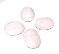 Pink Mangano Calcite Palm Stone 2.5 inch