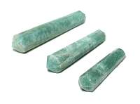 Amazonite Double Terminated Faceted Crystal 3 inch