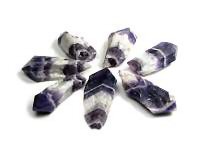 Amethyst Banded Natural Crystal Points HIGH QUALITY 2-3.25 inch