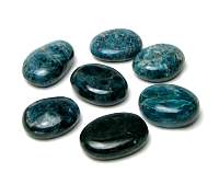 Apatite Blue Flat Smooth Stone
