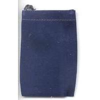 RV34BU: Blue Velveteen Bag  3 x 4