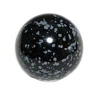 Snowflake Obsidian Sphere 1.5 inch