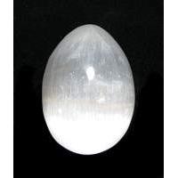 Selenite White Gemstone Egg, 2.5 inch