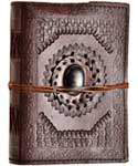 Gods Eye leather blank book with cord 5 x 7