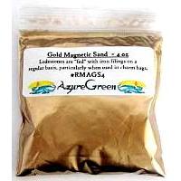RMAGS4: Gold Magnetic Sand, Lodestone Food 4oz