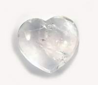 Gemstone Heart Clear Quartz  1.5 inch
