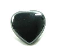 Gemstone Heart Hematite  1.25 inch