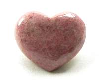 Gemstone Heart Rhodonite  1.5 inch