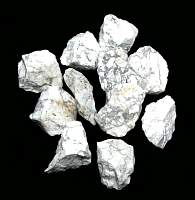 Howlite White Natural Stone 1.25 to 2 inch