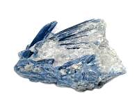 Kyanite Blue Crystal Cluster with Quartz 5.25 inch High Quality