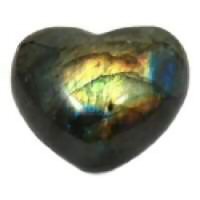 Gemstone Heart Labradorite 1.5 inch