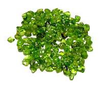 Peridot Tumbled Stone, VERY VERY SMALL 8 pieces