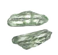 Prasiolite Green Amethyst Double Term Natural Crystal