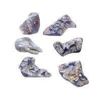 Chalcedony Purple Tumbled Stone  2  to 3.2 gram
