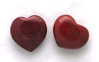 Gemstone Heart Red Jasper  1.5 inch
