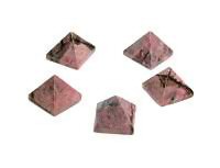 Rhodonite Gemstone Pyramid 1 inch