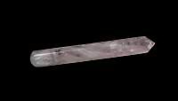 Rose Quartz Massage Wand Faceted Crystal 5.25 inch