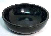 RSCR6: Scrying Bowl, black stone, 6 inch dia.