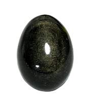 Gold Sheen Obsidian Gemstone Egg 2.5 inch