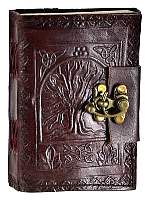 Tree of Life leather blank journal with latch 3.5 x 5