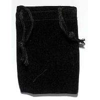 RV23BK: Black Velveteen Bag 2 x 2.5 inch