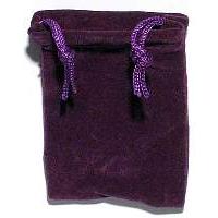 RV34PU:  Purple Velveteen Bag 3 x 4