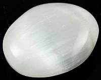 Selenite Oval, White 2.5 to 2.75 inch